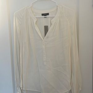 Jcrew cream tunic blouse